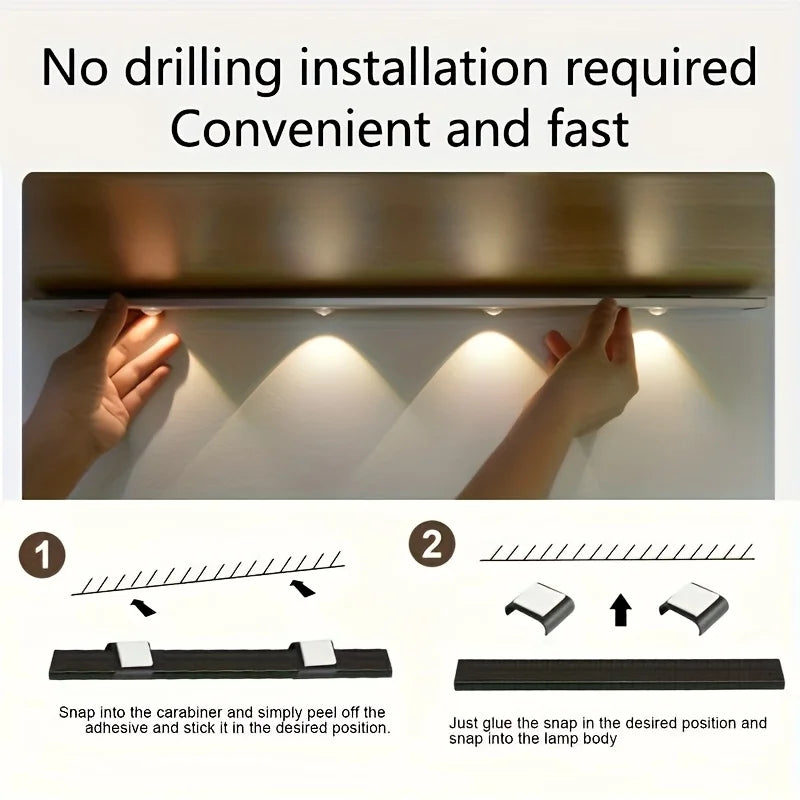 Rechargeable LED Motion Sensor Light – Wireless Cabinet & Closet Lighting