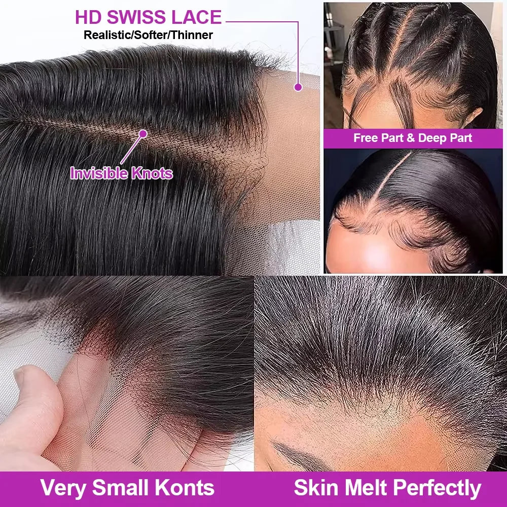 13x4 HD Lace Frontal Bob Wig – Bone Straight | Pre-Plucked