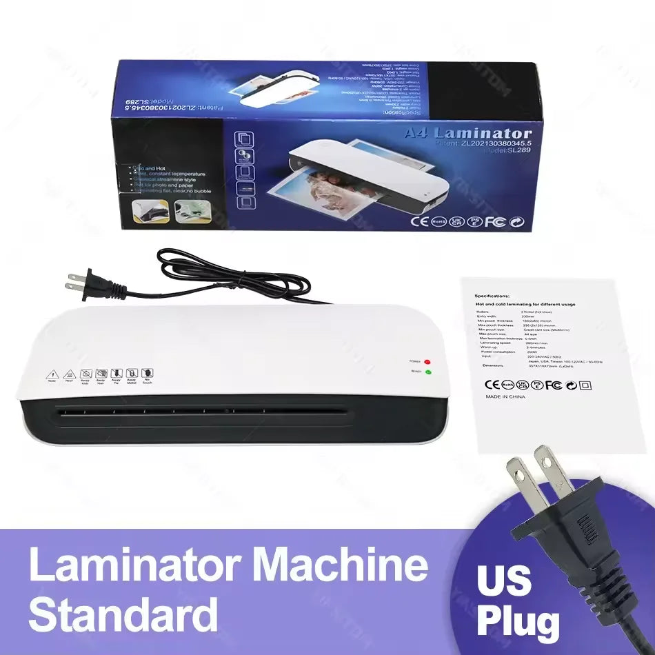 SL289 A4 Desktop Laminator – Hot & Cold 9” Thermal Laminating Machine