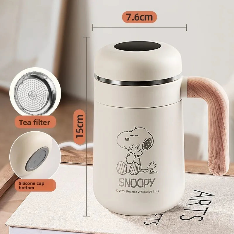 Cute Snoopy Cartoon Thermos Cup – Creative Insulated Travel Mug
