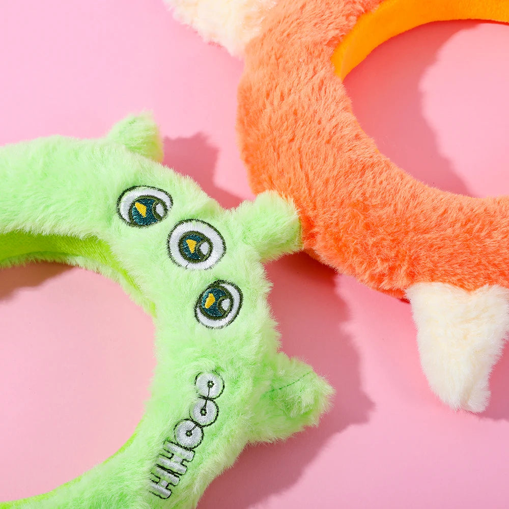 Cute Cartoon Hair Hoop – Strawberry Bear & Alien Style