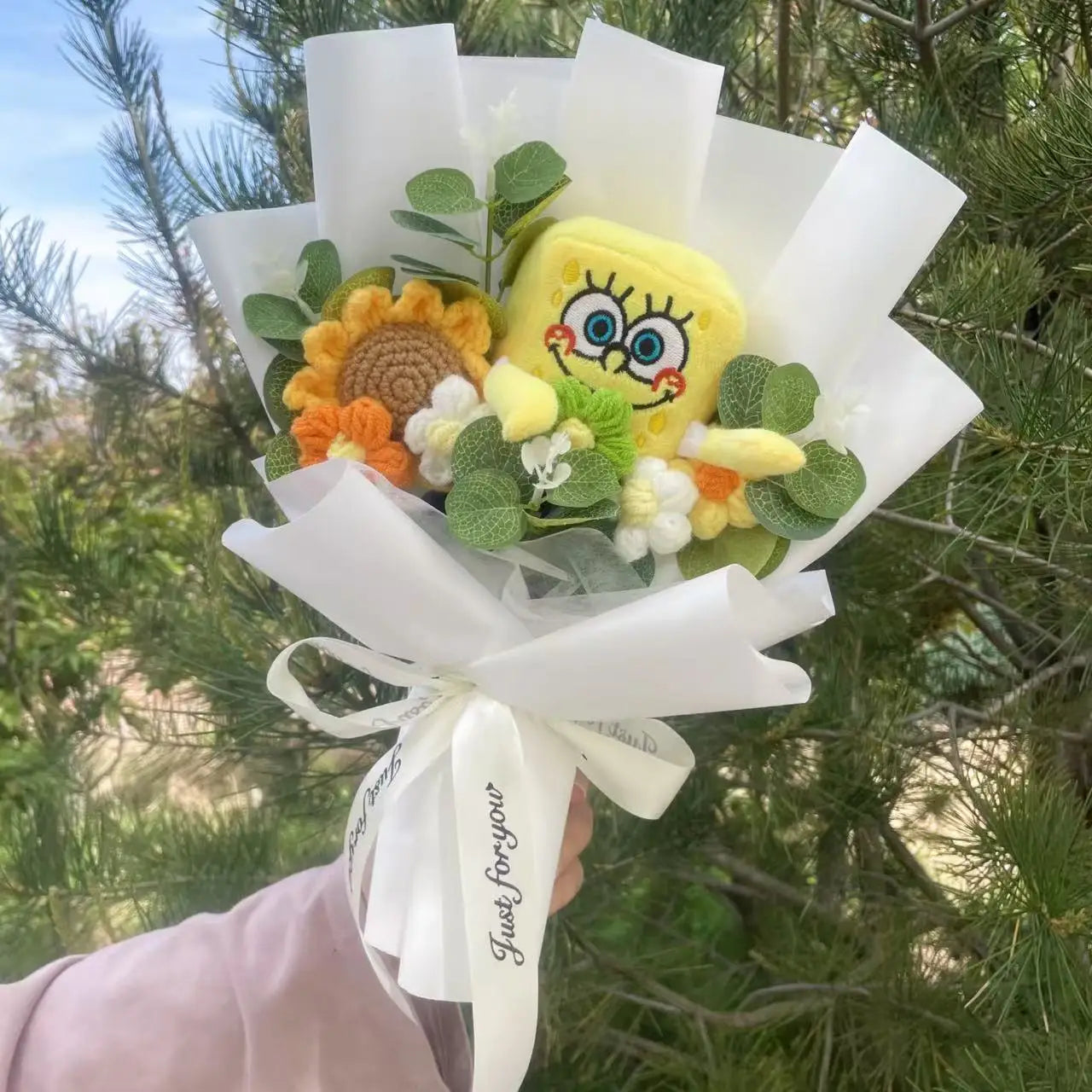 SpongeBob Plush Flower Bouquet