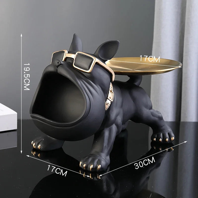 Bulldog Figurine Storage Box – 30cm