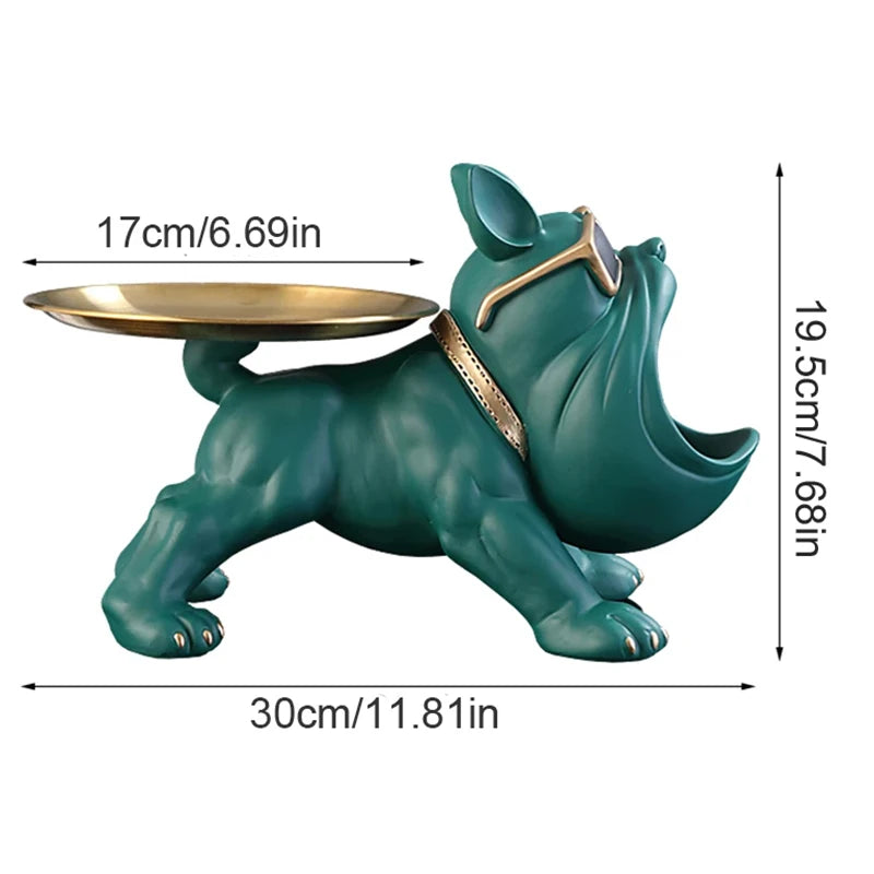 Bulldog Figurine Storage Box – 30cm