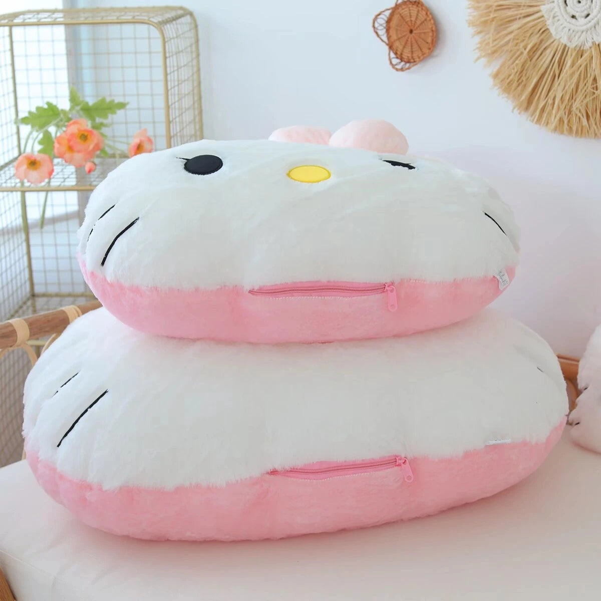 Sanrio Cute Plush Character Hug Pillow – Soft Back Cushion