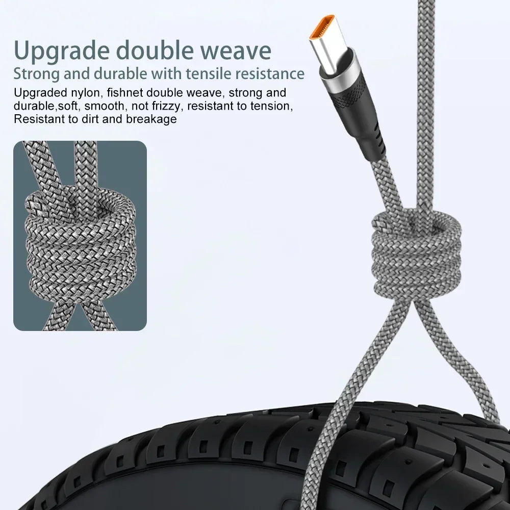 6A USB-C Super Fast Charging Cable – 1m to 8m Heavy Duty Type-C Cable
