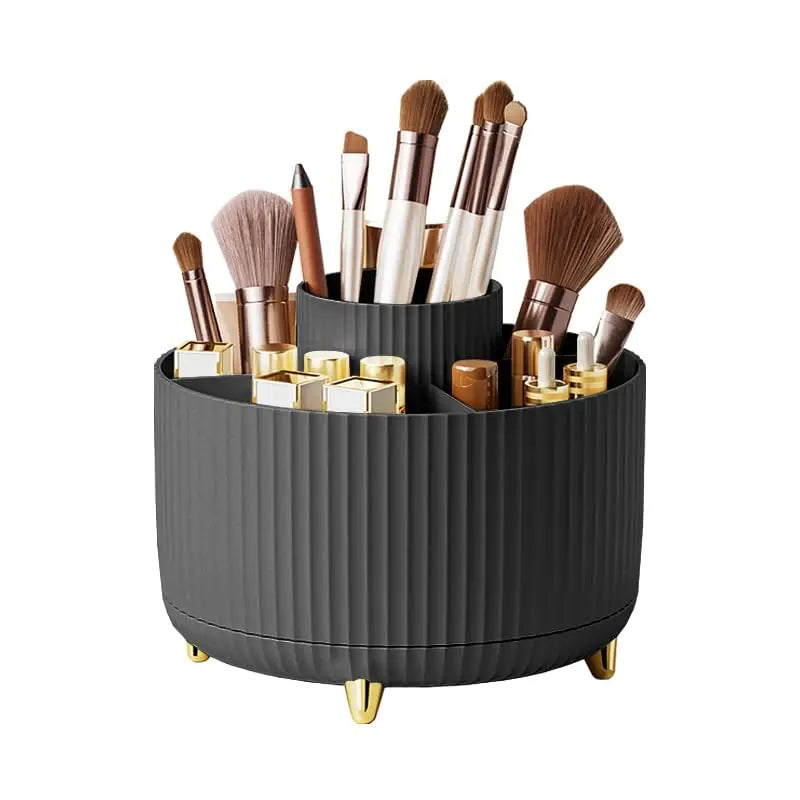 360° Rotating Makeup Storage Box – Large Capacity Cosmetic Organizer