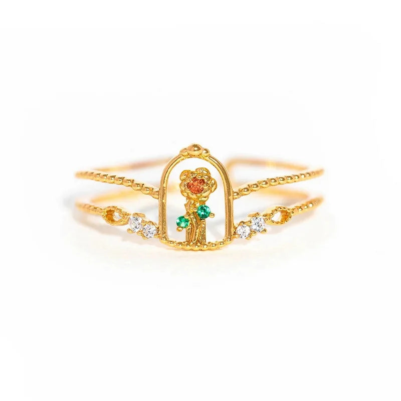 Bella Adjustable Gold Plated Ring