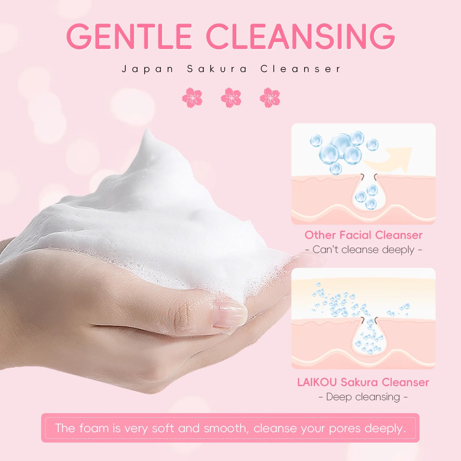 Sakura Hydrating Cleanser – Pore Refining & Balancing (50g)