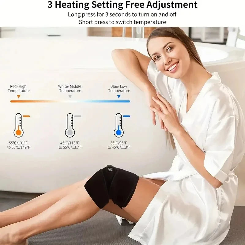 Electric Knee Heating Pad – USB Adjustable Warming Support Strap
