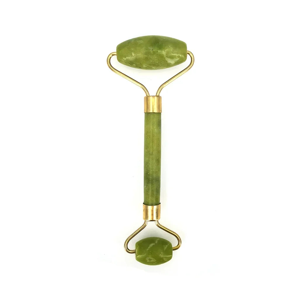 Natural Jade Roller & Gua Sha Set – Facial Lifting Massage Tool