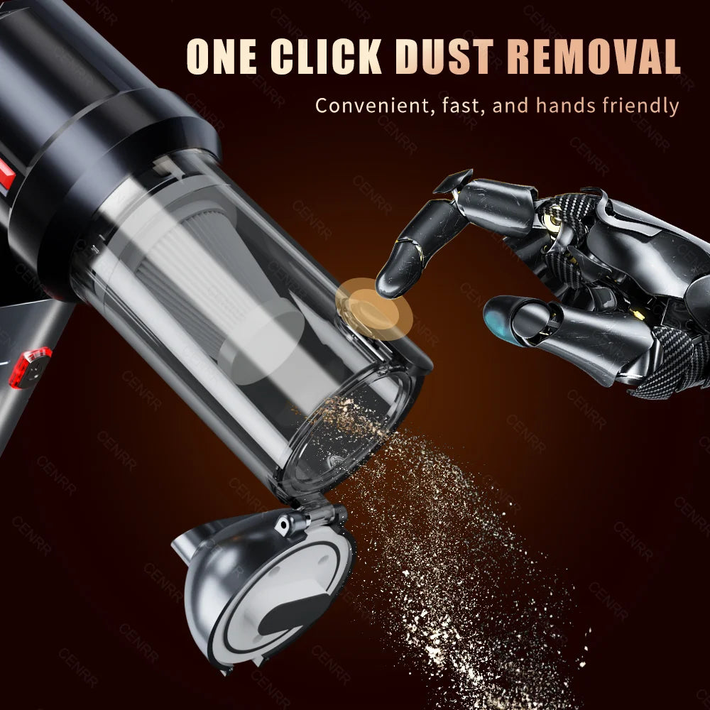 CENRR Mini Cordless Car Vacuum – 998000PA High Power