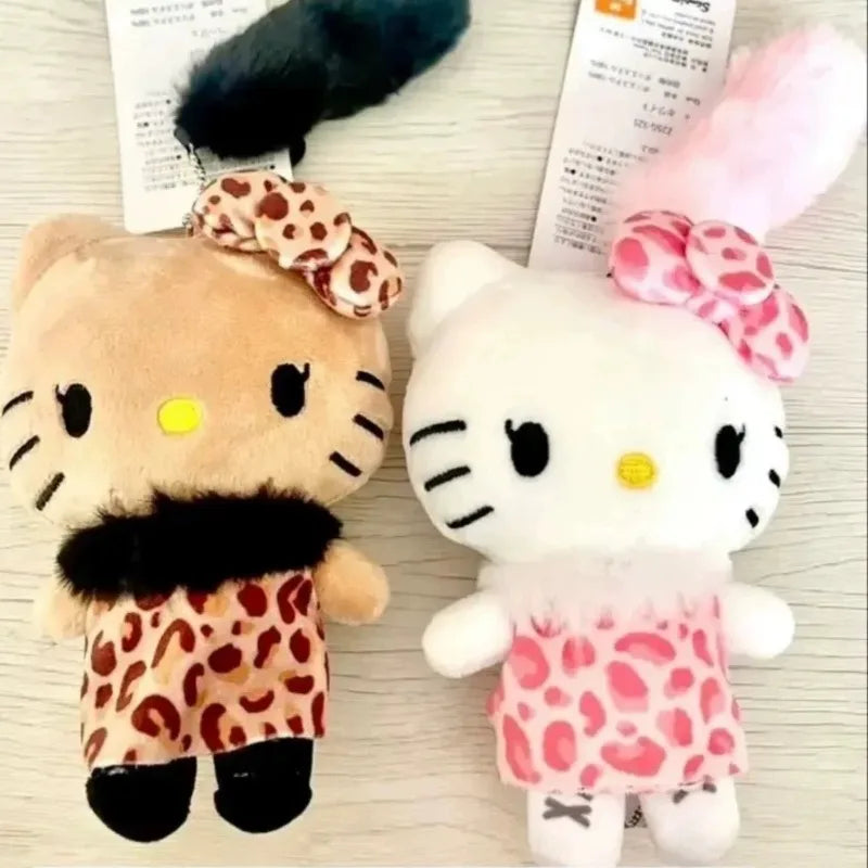 Hello Kitty Y2K Leopard Plush Bag Charm