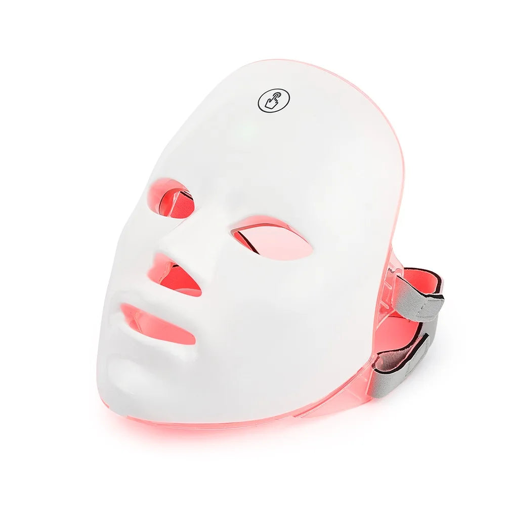 Rechargeable LED Facial Mask – 7-Color Light Therapy for Skin Care