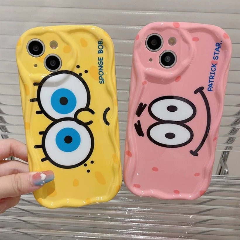 Sponge Cartoon Wave TPU Case – Soft Protective Cover