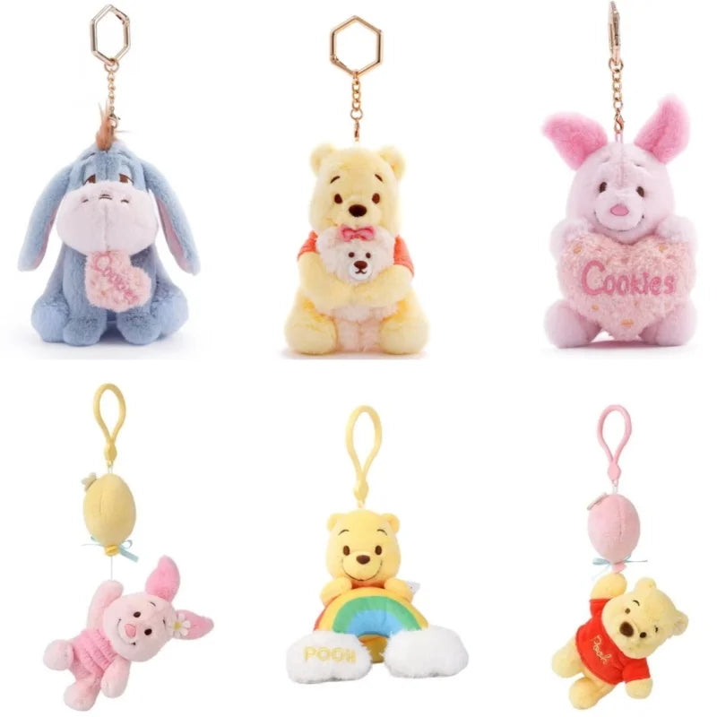 Strawberry Bear Plush Keychain Charm