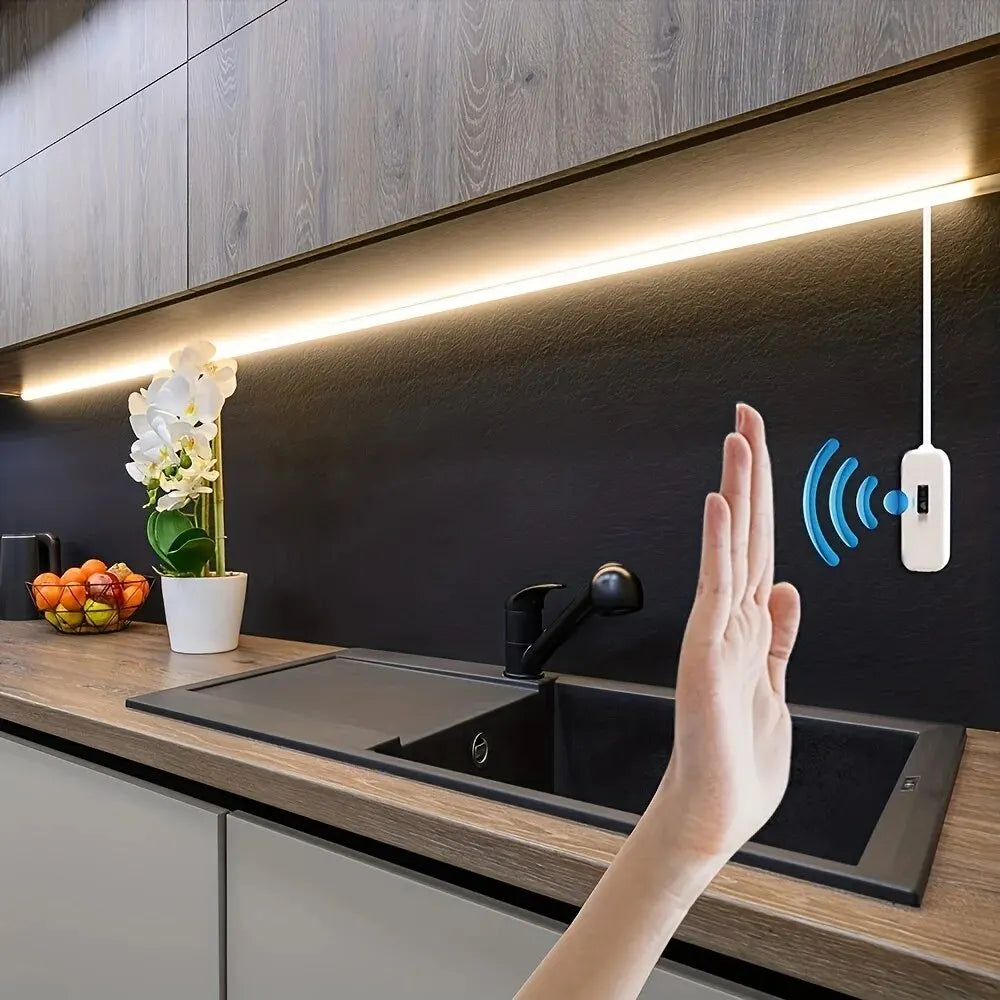 USB LED Motion Sensor Strip Light – 1M Dimmable Night Light