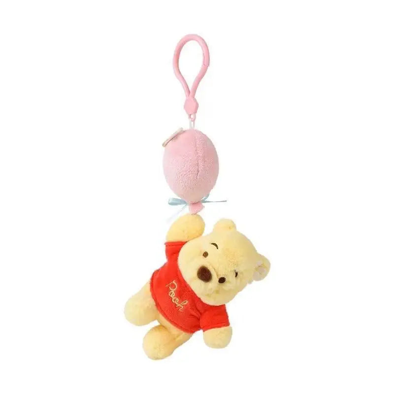 Strawberry Bear Plush Keychain Charm