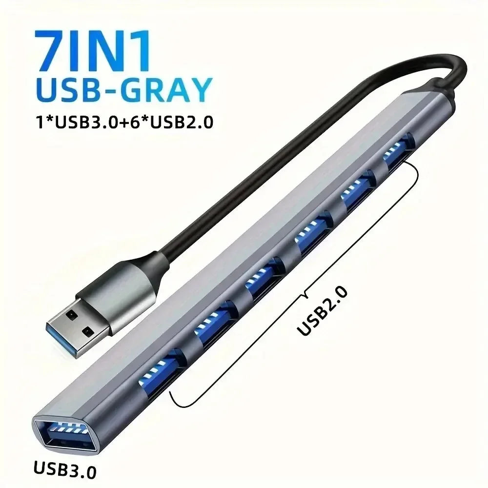 8-in-1 USB-C Hub Adapter – 4K HDMI, SD/TF, RJ45 & PD Fast Charge