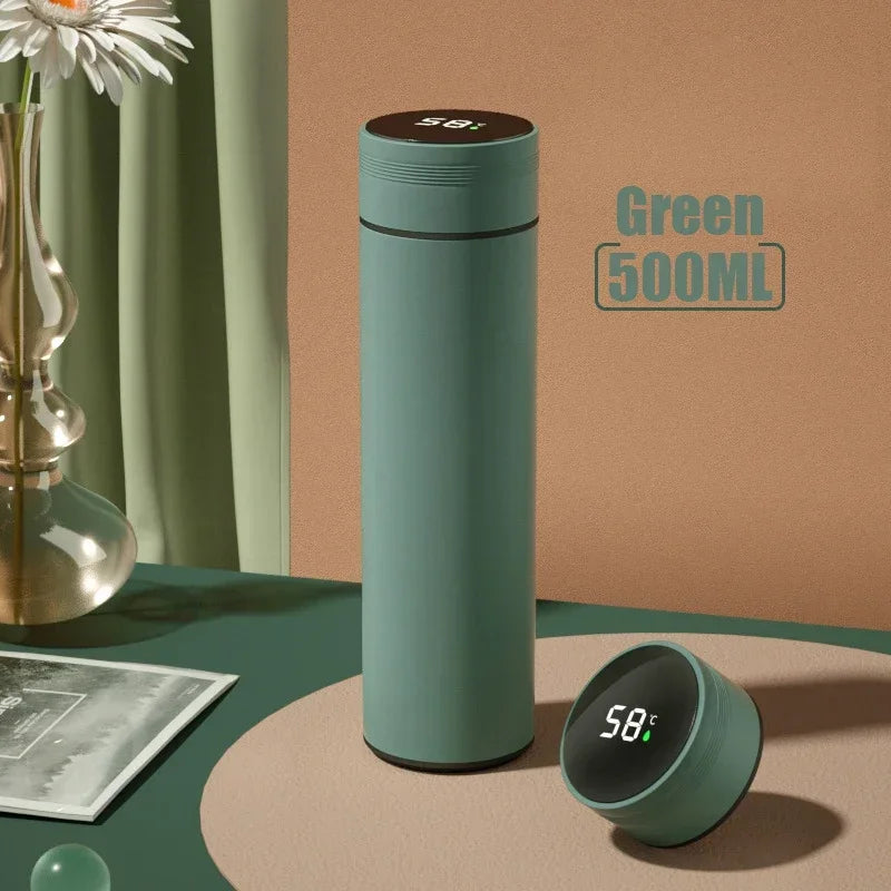 500ML Smart Temperature Display Thermos – Stainless Steel Vacuum Cup