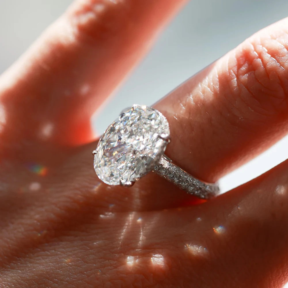 Clair 8CT Oval Moissanite Ring