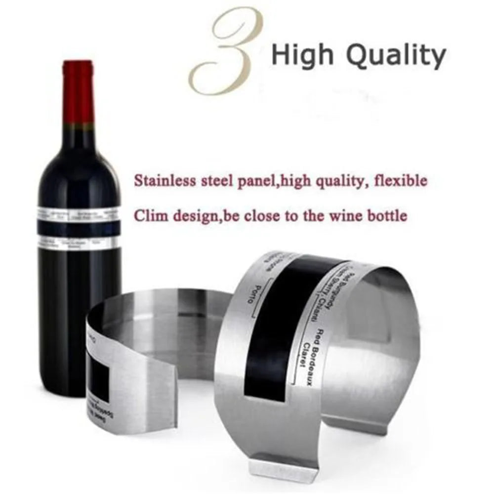 Digital Wine Thermometer Collar – Snap-On LCD Display