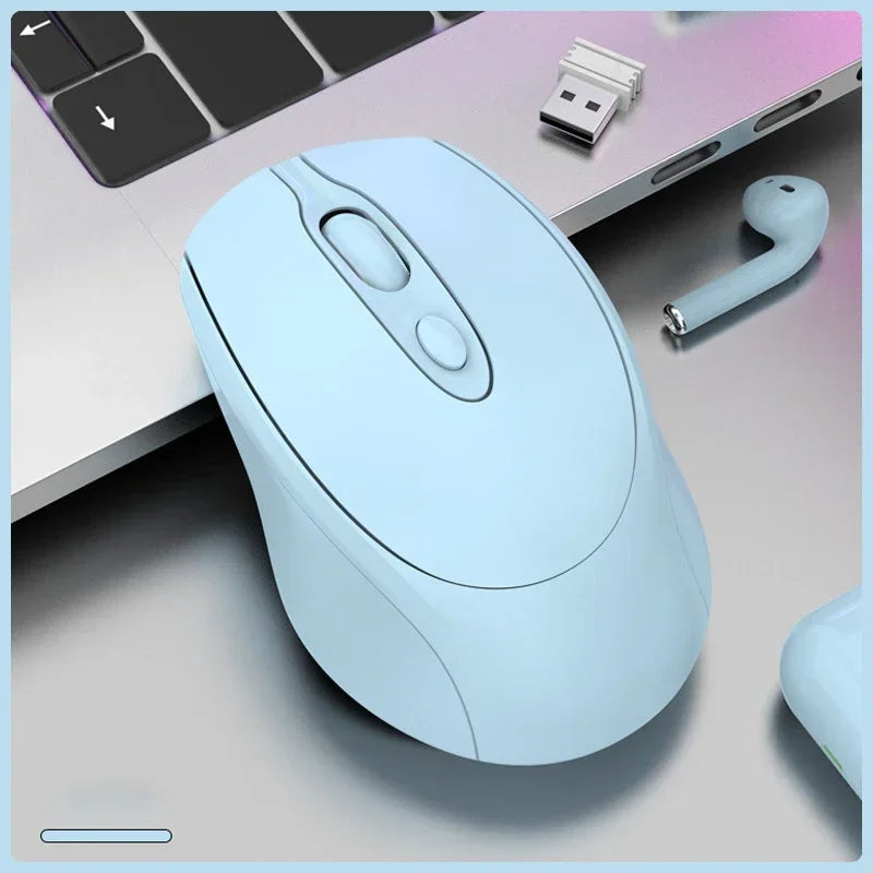 Rechargeable Wireless Mouse with OTG – Dual Mode Silent Bluetooth Mouse