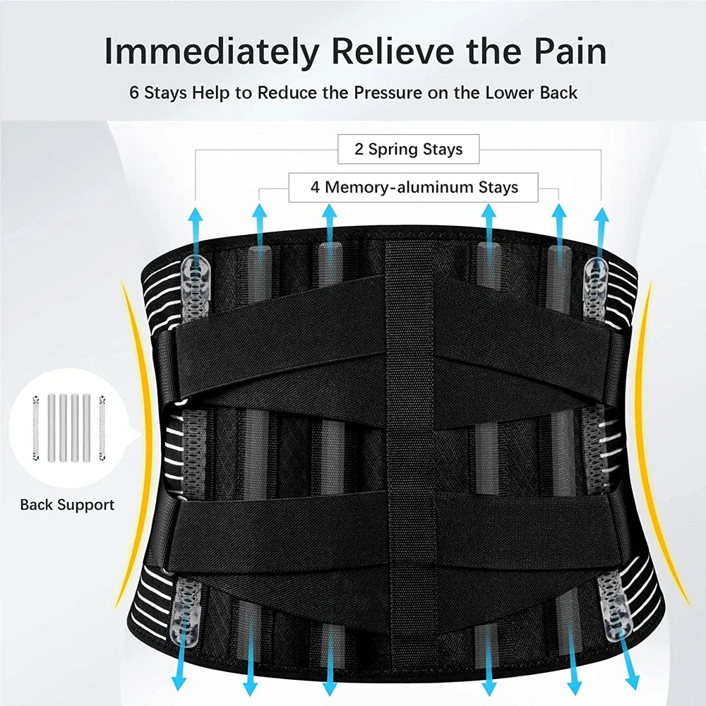 Lower Back Brace – Breathable Lumbar Support for Lifting & Daily Relief