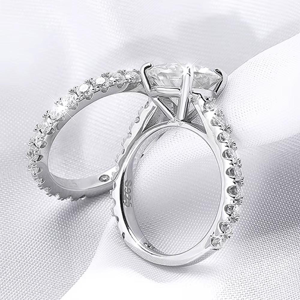 Diana 6.8CT Moissanite Ring Set