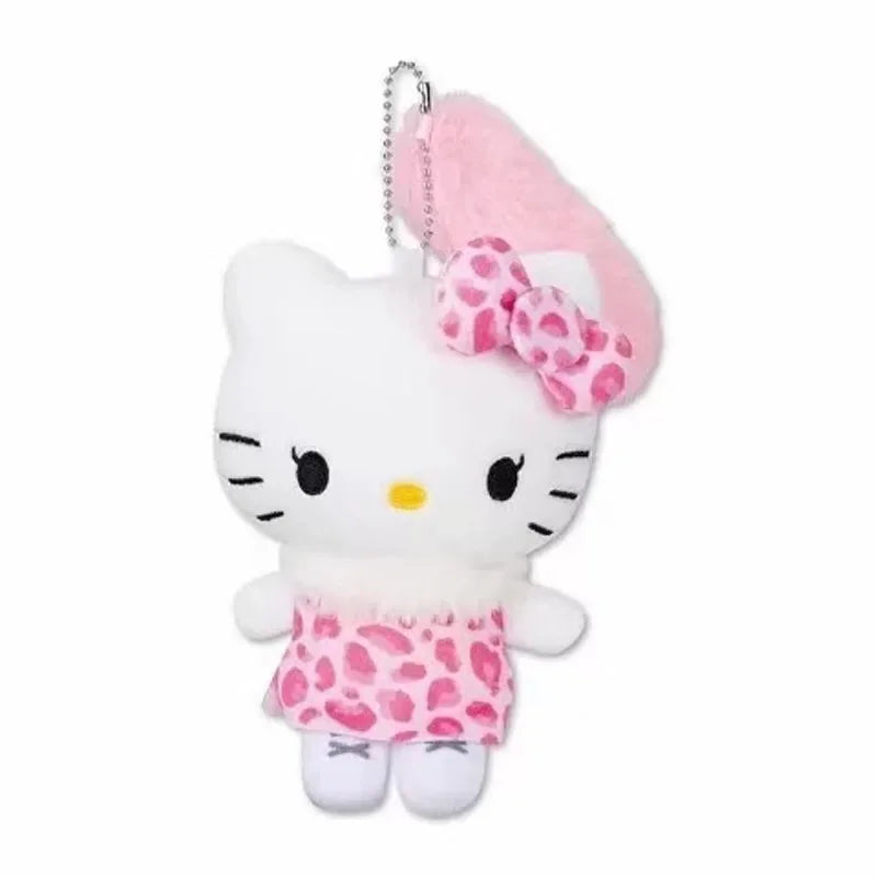 Hello Kitty Y2K Leopard Plush Bag Charm