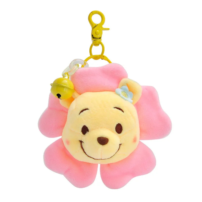 Strawberry Bear Plush Keychain Charm