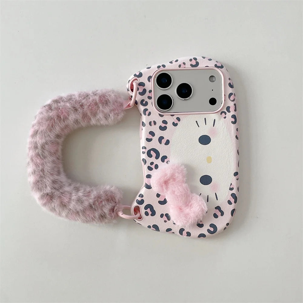 Hello Kitty Plush Handbag iPhone Case – Soft Protective Cover