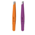 Colorful Stainless Steel Eyebrow Tweezers – Precision Slanted Tip