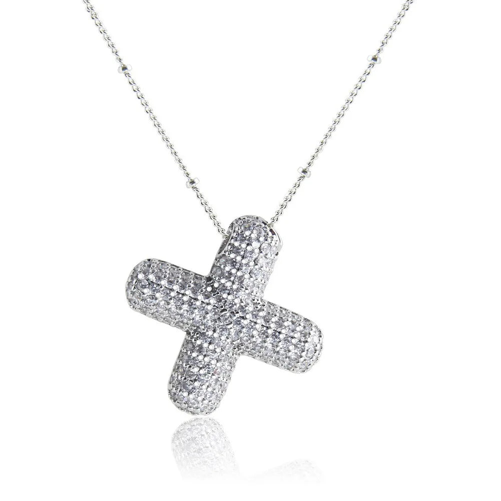 Mavi CZ Initial Necklace