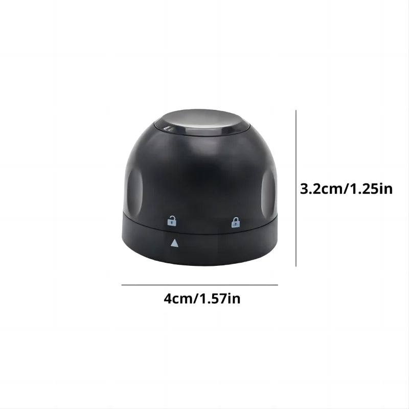 Mini Wine Bottle Stopper – Leak Proof Sealing Cap (Black)