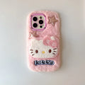 Hello Kitty Phone Case with Camera Stand – Plush Trendy Cover