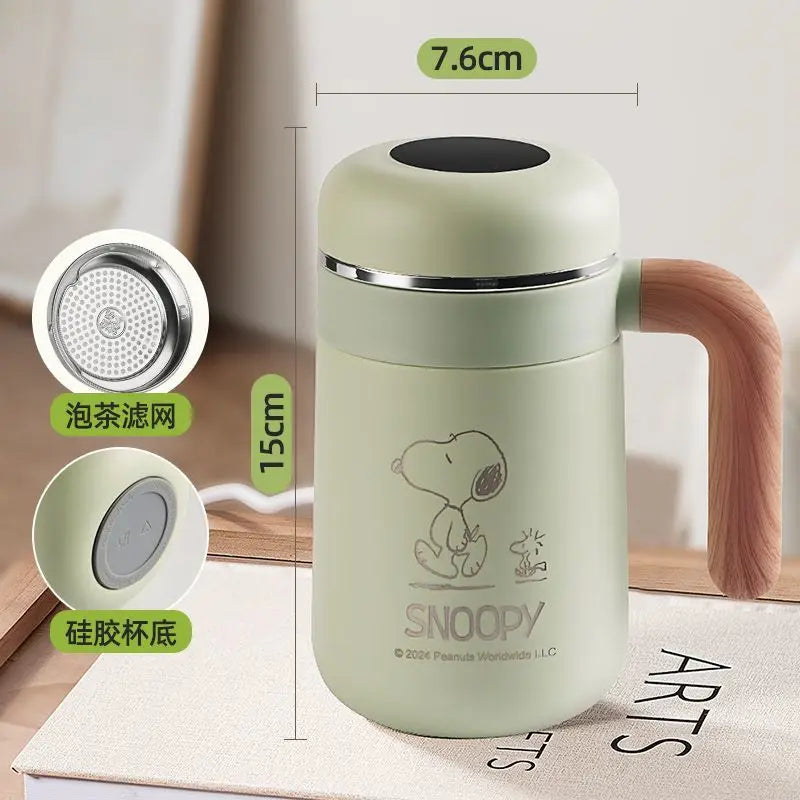 Cute Snoopy Cartoon Thermos Cup – Creative Insulated Travel Mug
