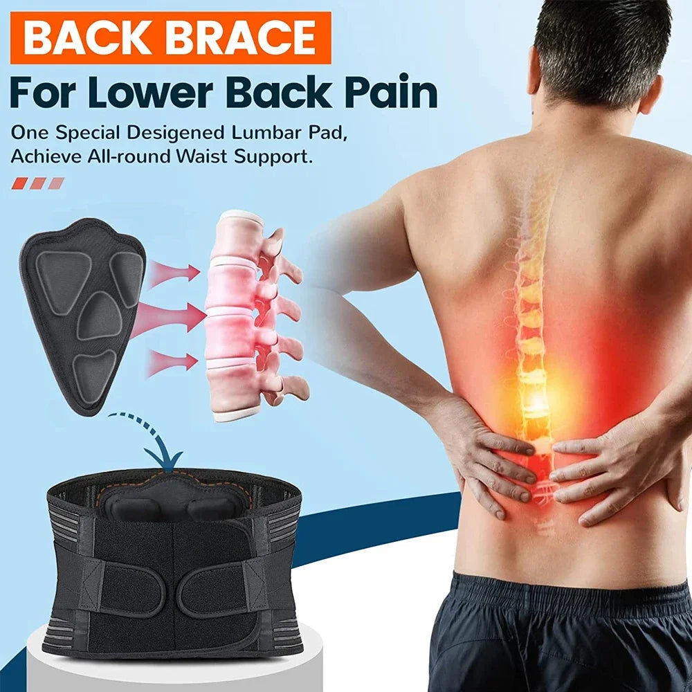 Lower Back Brace – Breathable Lumbar Support for Lifting & Daily Relief