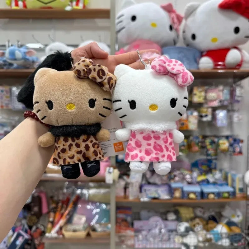 Hello Kitty Y2K Leopard Plush Bag Charm