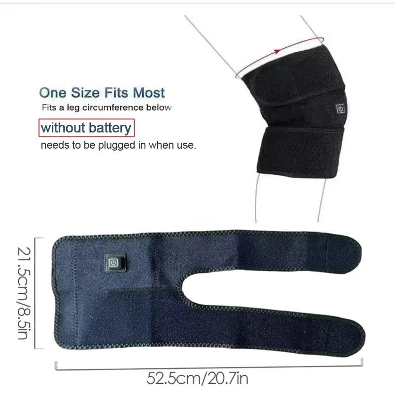 Electric Knee Heating Pad – USB Adjustable Warming Support Strap