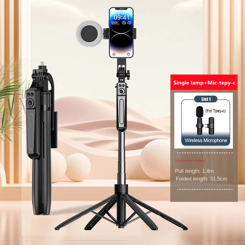 Wireless Tripod Stand with Bluetooth Remote – Smartphone Selfie Stick