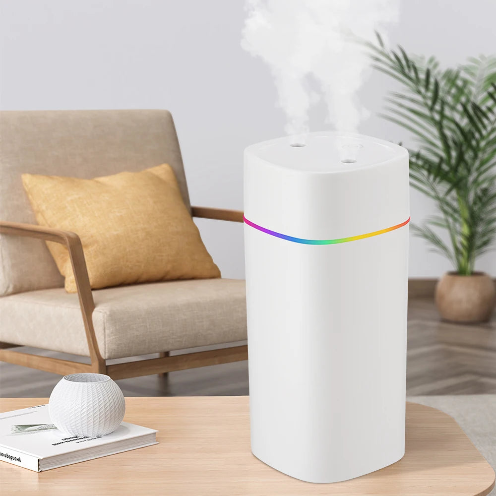 600ml Cool Mist Air Humidifier – USB Aroma Diffuser