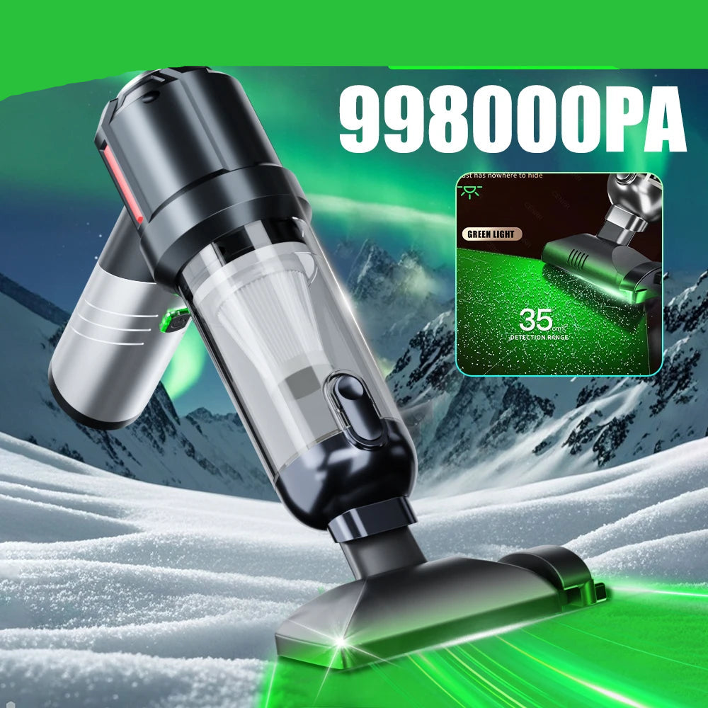 CENRR Mini Cordless Car Vacuum – 998000PA High Power