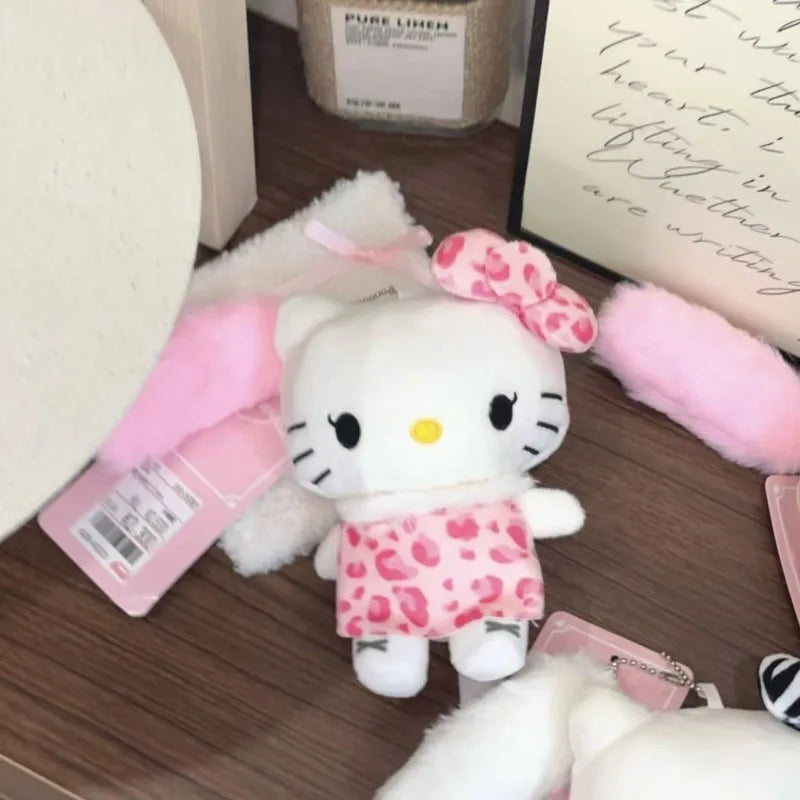 Hello Kitty Y2K Leopard Plush Bag Charm