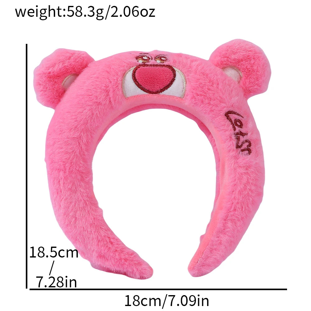 Cute Cartoon Hair Hoop – Strawberry Bear & Alien Style