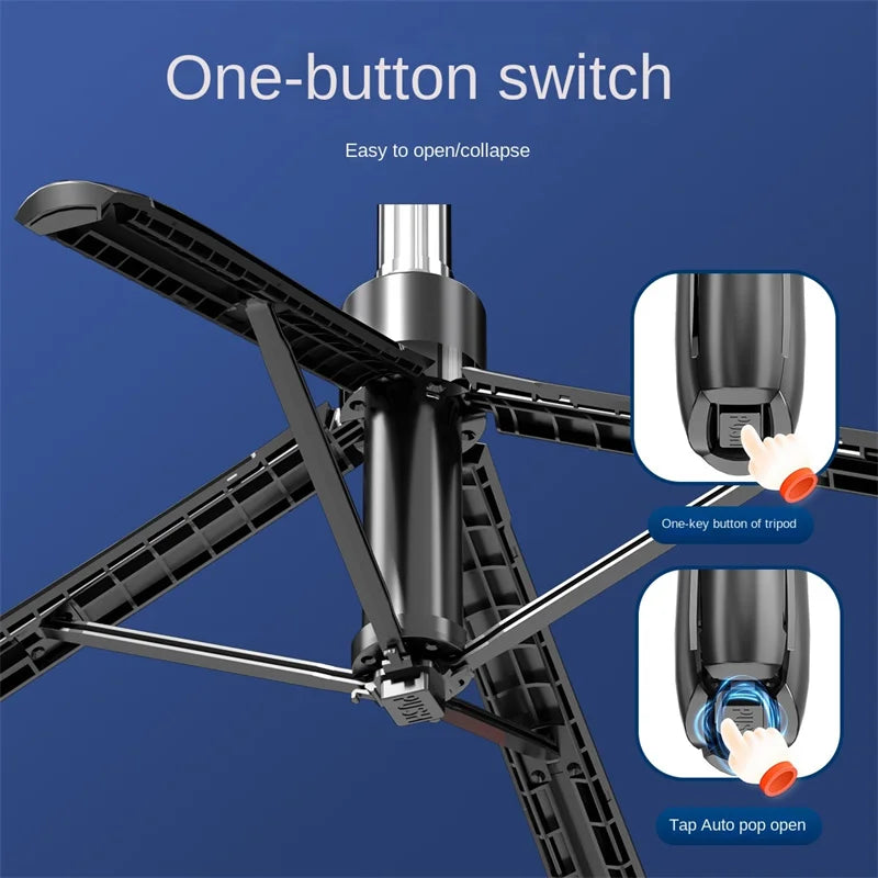 Wireless Tripod Stand with Bluetooth Remote – Smartphone Selfie Stick