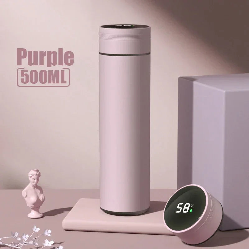 500ML Smart Temperature Display Thermos – Stainless Steel Vacuum Cup