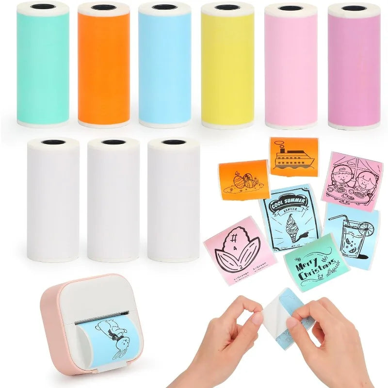 Mini Printer Thermal Sticker Paper 25x57mm