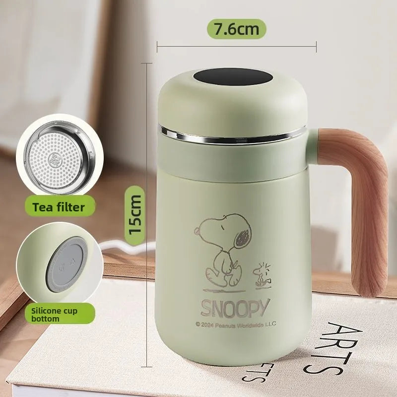 Cute Snoopy Cartoon Thermos Cup – Creative Insulated Travel Mug