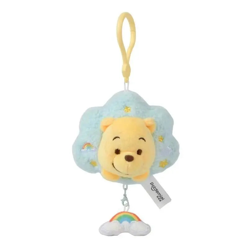 Strawberry Bear Plush Keychain Charm